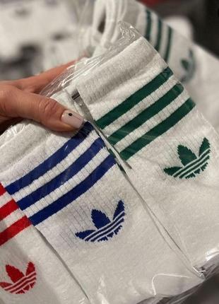 Шкарпетки адидас високі. носки adidas білі, чорні, сірі та різнокольорові3 фото