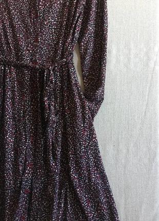Трикотажное платье на пуговицах длинный рукав вискоза french connection5 фото