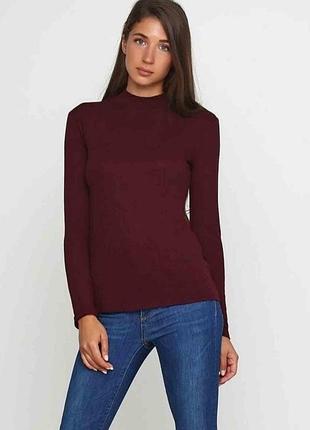 Водолазка/гольф, тонкий в рубчик