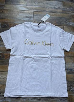 Новая белая футболка calvin klein1 фото