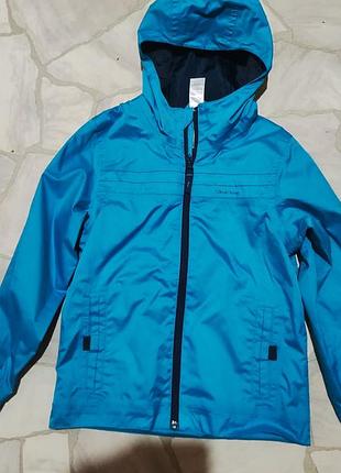 Ветровка с капюшоном для девочки на 8лет, 125-132 см, брен quechua