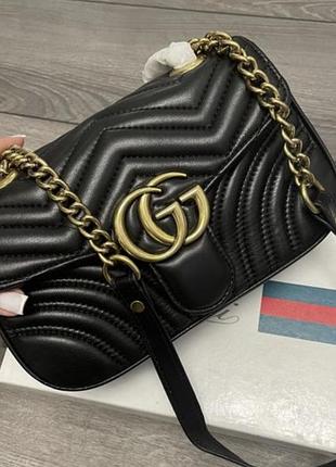 Сумка gucci из натуральной кожи