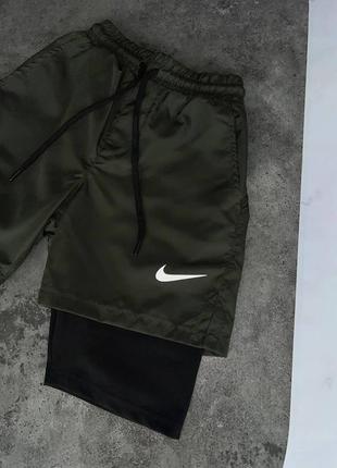 Шорты мужские nike хаки турция / шорти чоловічі найк хакі турречина6 фото