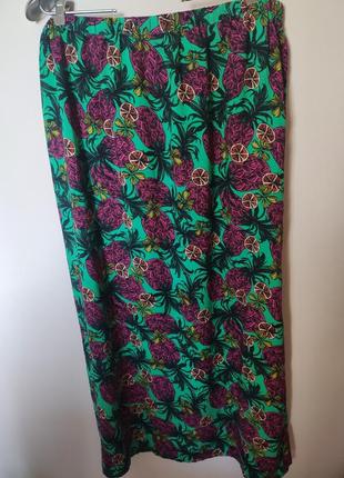 Яркая вискозная юбка, р. 46 евро, george2 фото