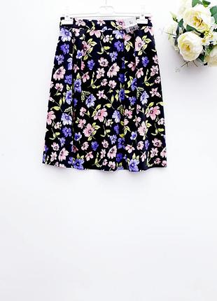 Шикарная юбка миди в цветочный принт юбка миди на резинке