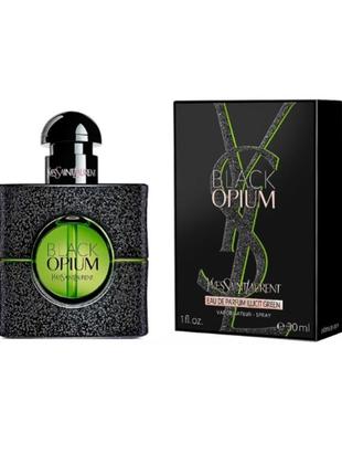 Оригинальный yves saint laurent black opium illicit green 30 ml (ив сен лоран блек опиум илисит грен )1 фото