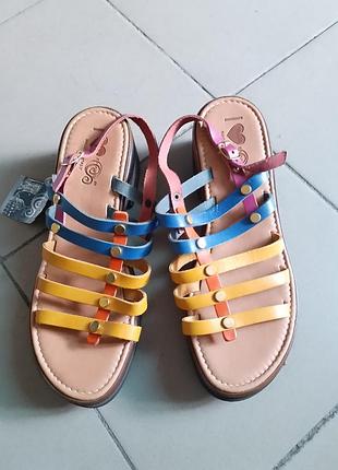 Кожаные стильные босоножки италия р.40-414 фото