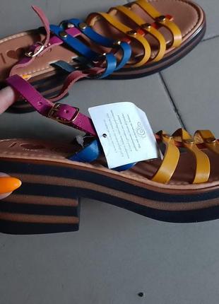 Кожаные стильные босоножки италия р.40-413 фото