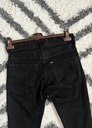 Стильные черные джинсы h&amp;m skinny fit denim3 фото