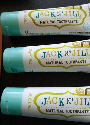 * зубні щітки та зубні пасти для маленьких дітей jack n' jill*3 фото