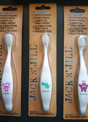 * зубні щітки та зубні пасти для маленьких дітей jack n' jill*7 фото