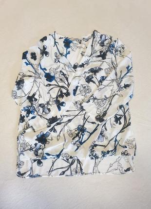 Асиметрична блуза з квітками на запах george