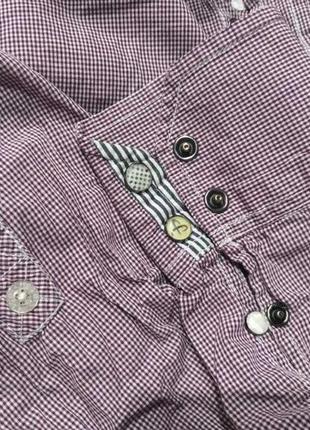 Scotch&amp;soda мужская рубашка разноколевная размер l в клетку6 фото