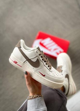 Nike air force 1 low premium “white/ brown”