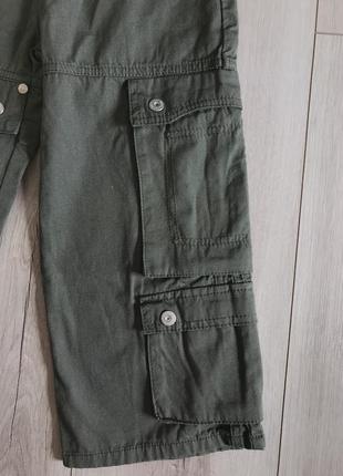 Брюки штаны карго хаки на мальчика brubaker 4 года/104 см2 фото