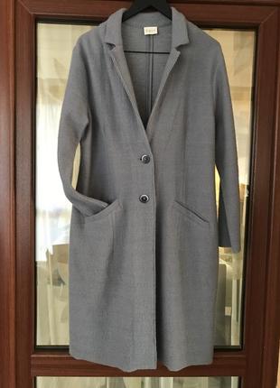 Тренч демисезонный пальто шерстяное дорогой бренд east размер xl