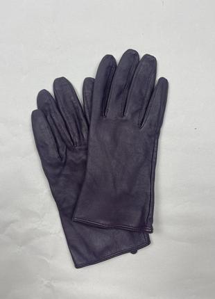 Жіночі шкіряні фірмові рукавички на підкладці accessorize
