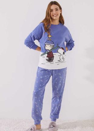 Флисовая пижама snoopy , women'secret с размер