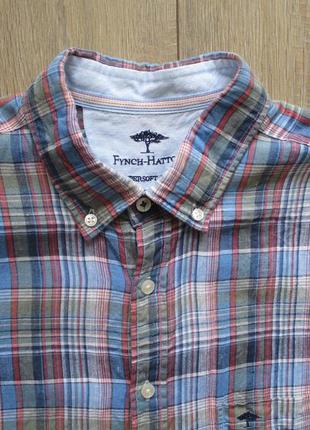 Fynch - hatton (l) льняная рубашка мужская4 фото