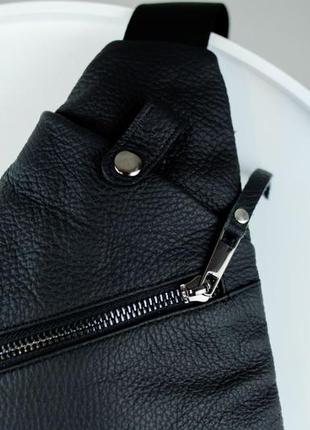 Мужская сумка из натуральной кожи, cross body, кроссбоди, сумка через плечо4 фото