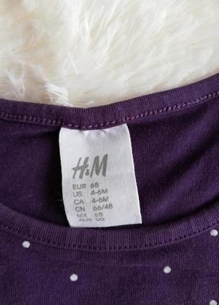 H&m трикотажное платье с длинным рукавом 4-6 месяцев2 фото