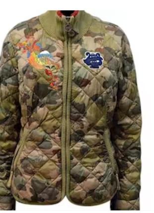 Куртка tommy hilfiger камуфляж и вышивка