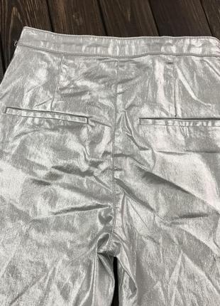 Серебристые штаны h&m2 фото