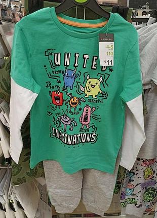 Костюм пижама монстрики primark