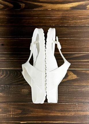 Birkenstock gizeh eva white оригинальные шлепанцы7 фото