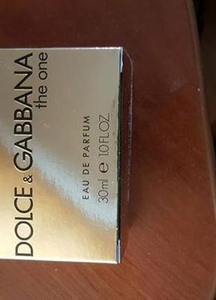 Продам новые духи dolce&gabbana the one 30ml4 фото