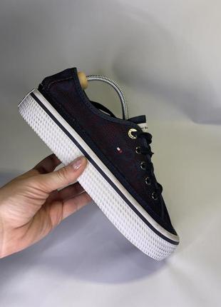 Кеди tommy hilfiger jacquard flatform