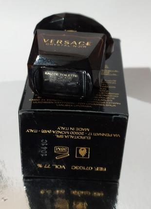 Versace crystal noir мініатюра 5 мл оригінал3 фото