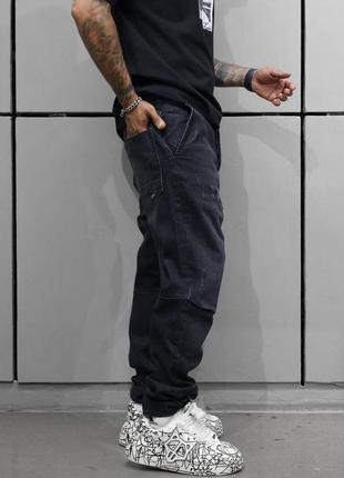 Джинсы трубы мужские серые турция / джинси чоловічі труби бананы банани штаны сірі штани