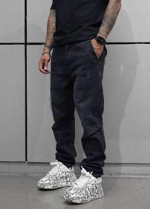 Джинсы трубы мужские серые турция / джинси чоловічі труби бананы банани штаны сірі штани