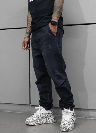 Джинсы трубы мужские серые турция / джинси чоловічі труби бананы банани штаны сірі штани