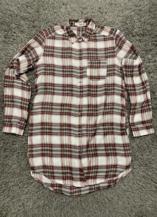 Рубашка туника женская классическая с люрексовой нитью от mango