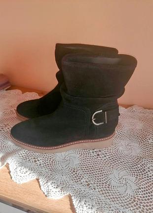 Стильные новые замшевые сапоги next. forever comfort.