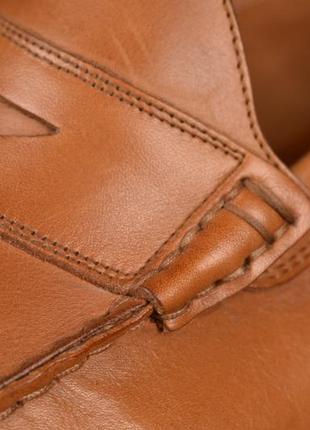 Caponi итальянские кожаные светло коричневые лоферы мокасины размер 41,57 фото