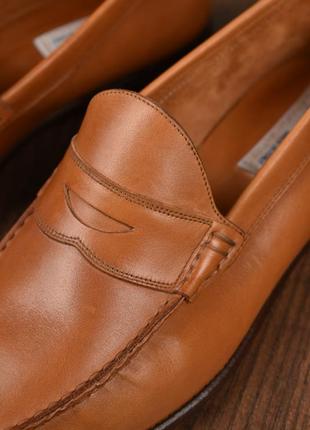 Caponi итальянские кожаные светло коричневые лоферы мокасины размер 41,56 фото