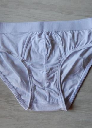 Мужские трусы слипы белые primark
