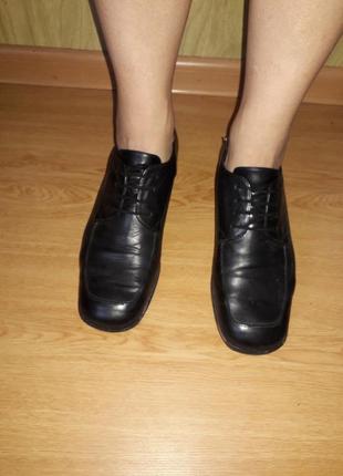 Натуральна шкіра/німецькі туфлі на шнурівці