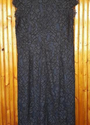 Елегантна мереживна вечірня сукня міді h&m.6 фото