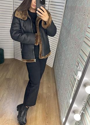 Дубленка zara