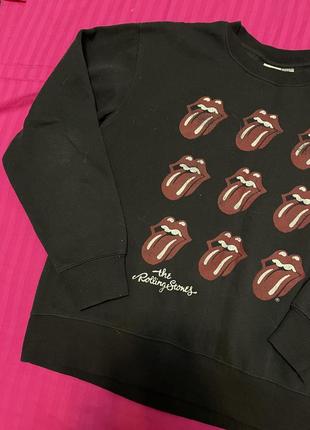 Графитовый свитшот the rolling stones h&amp;m