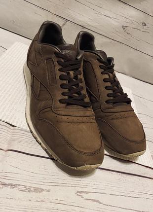 Кросівки reebok classic leather x оригінал, коричневі шкіряні