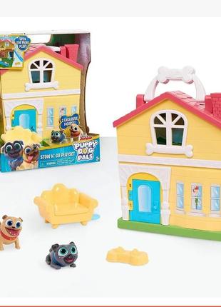 Игровой набор с домиком puppy dog pals stow n' go