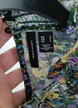 Vero moda, стильна блуза в квітковий принт8 фото