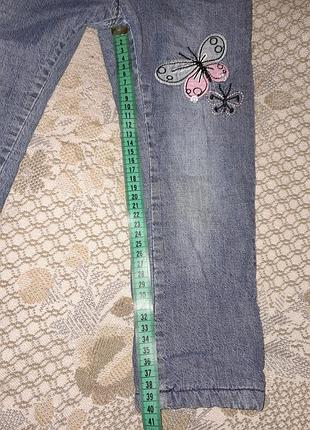 Теплые джинсы на девочку, 98-104р.