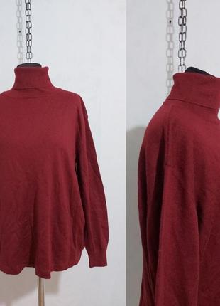 Вязаный полушерстяной свитер под горло , водолазка  c&a2 фото
