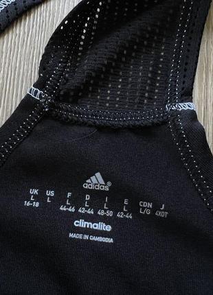 Женская беговая майка с принтом adidas climalite4 фото